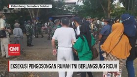 VIDEO: Eksekusi Pengosongan Rumah TNI Berlangsung Ricuh