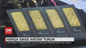 VIDEO: Harga Emas Antam Turun
