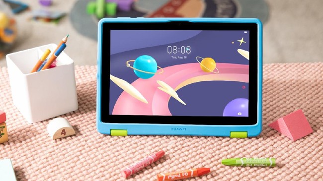 Huawei meluncurkan tablet MatePad T8 Kids Edition yang mempunyai sederet fitur dan dirancang khusus supaya ramah anak.