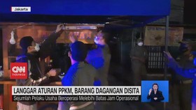 VIDEO: Langgar Aturan PPKM, Barang Dagangan Disita