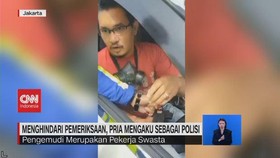 VIDEO: Menghindari Pemeriksaan, Pria Mengaku Sebagai Polisi
