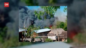 VIDEO: Junta Militer Myanmar Bakar Desa, 2 Lansia Tewas