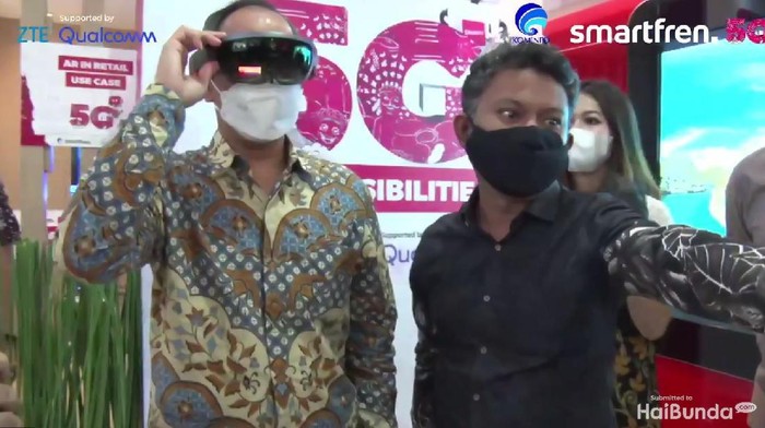 Uji Coba Jaringan 5G Smartfren dan Kominfo