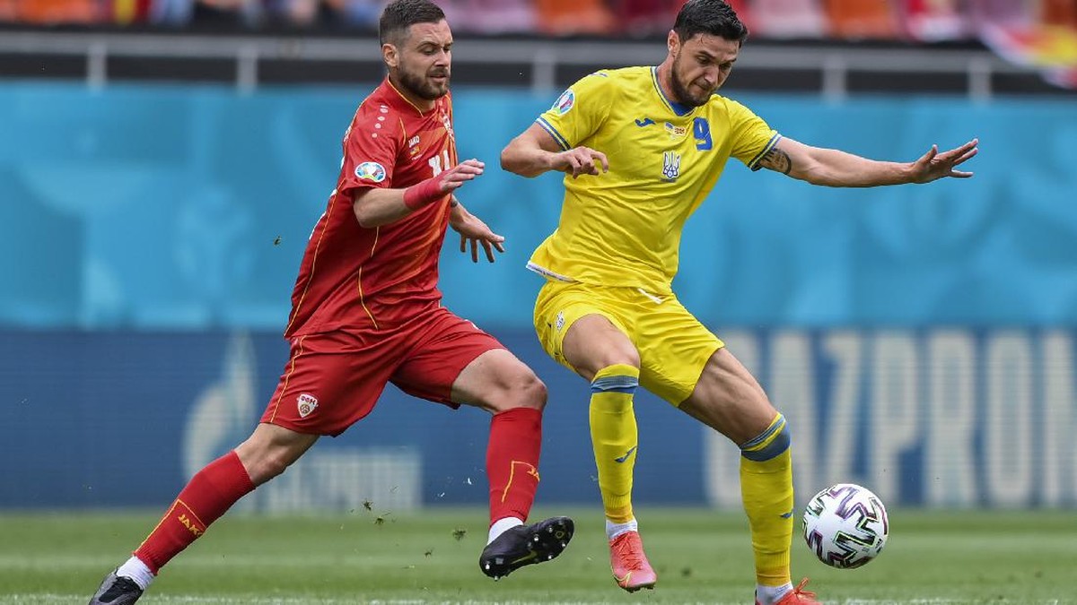 FOTO: Ukraina Rebut Tiga Poin Perdana di Euro 2020