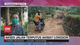 VIDEO: Akses Jalan Terputus Akibat Longsor