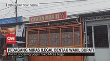 VIDEO: Pedagang Miras Ilegal Bentak Wakil Bupati