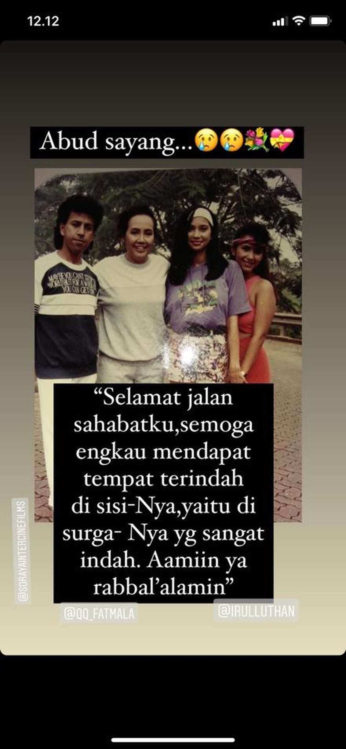 Potret Kenangan Terakhir Wan Abud Pelawak Senior