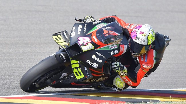 Aleix Espargaro sukses mengukir waktu tercepat pada sesi latihan bebas ketiga atau FP3 MotoGP Valencia 2021 di Sirkuit Ricardo Tormo, Sabtu (13/11).