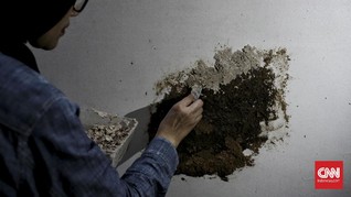 FOTO: Menyulap Limbah Kayu Menjadi Karya Lukis