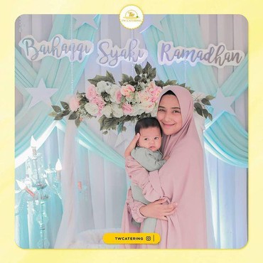 Tanpa Rizki DA, Nadya Mustika Gelar Akikah Baby Syaki