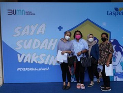 TASPEN Gelar Vaksinasi Gotong Royong, Diikuti 593 Karyawan & Keluarga