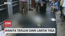 VIDEO: Wanita Terjun dari Lantai Tiga