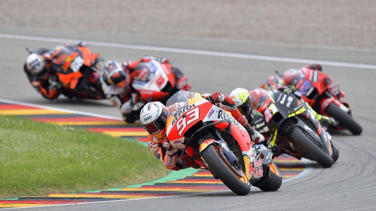 FOTO: Marquez Kembali Juara di MotoGP Jerman 2021