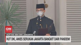 VIDEO: HUT DKI, Anies Serukan Jakarta Bangkit Dari Pandemi