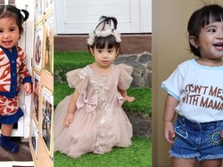 Pose Chava, Putri Rachel Vennya dengan Outfit Menggemaskan