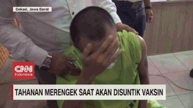 VIDEO: Tahanan Merengek Saat Akan Disuntik Vaksin