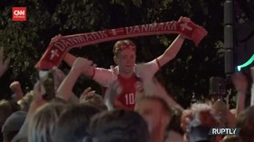 VIDEO: Pawai Rayakan Kemenangan Denmark Atas Rusia