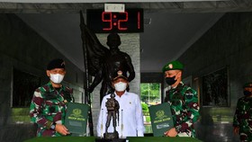 300 Calon Kadet Mahasiswa S1 Unhan Ikuti Upacara Diksarmil