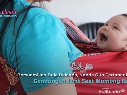 Bersuamikan Bule Belanda, Nanda Gita Pertahankan Gendongan Jarik Saat Momong Bayi