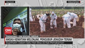 VIDEO: Angka Kematian Melonjak, Pengubur Jenazah Teriak