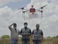 FOTO: Uji Coba Drone Pendistribusi Vaksin ke Pelosok India
