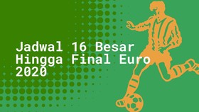 INFOGRAFIS: Jadwal 16 Besar Hingga Final Euro 2020