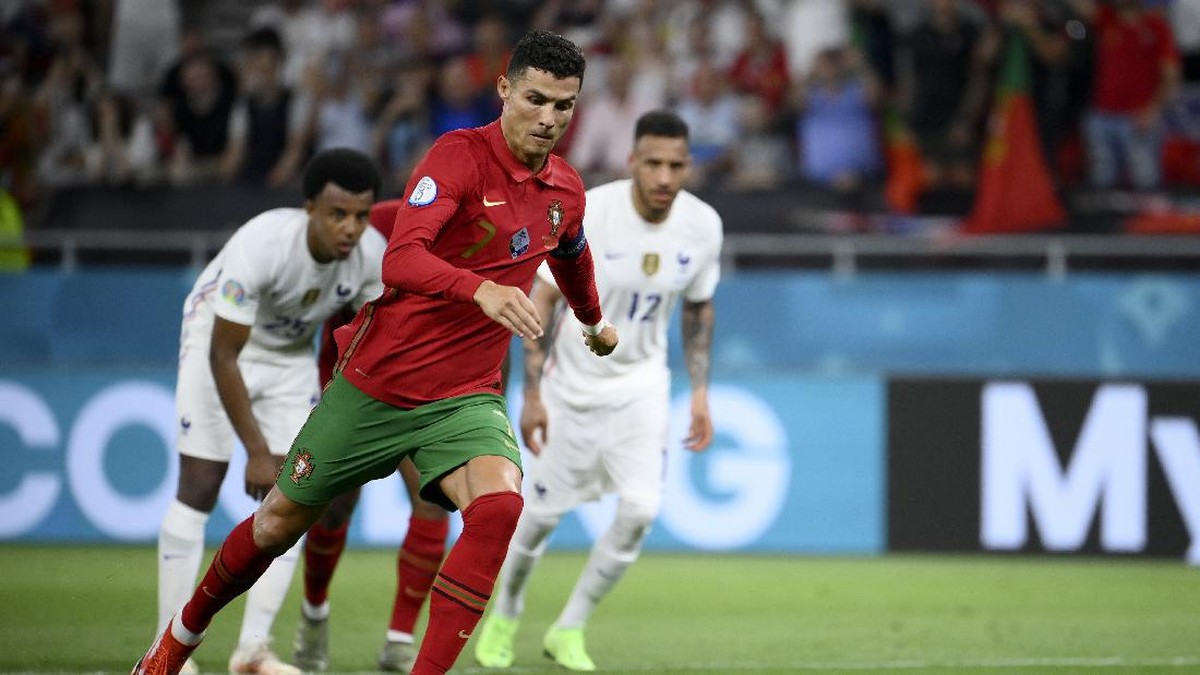 FOTO: Duel Imbang Portugal vs Prancis di Euro 2020