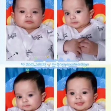 Ketampanan Baby Syaki Putra Rizki DA & Nadya Mustika yang Jadi Sorotan