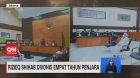 VIDEO: Rizieq Shihab Divonis Empat Tahun Penjara