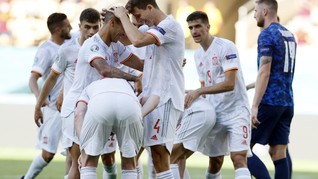 FOTO: Pesta Gol Spanyol ke Gawang Slovakia di Euro 2020