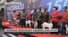 VIDEO: Vaksinasi Berhadiah Kambing dan Ayam Ramai Peminat