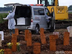 Data Pemakaman Jenazah Prosedur COVID-19 di DKI: Tertinggi 187 Sehari