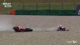 VIDEO: Detik-detik Marquez Kecelakaan di FP2 MotoGP Belanda
