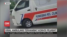 VIDEO: Viral Ambulans Terhambat Konvoi Pejabat