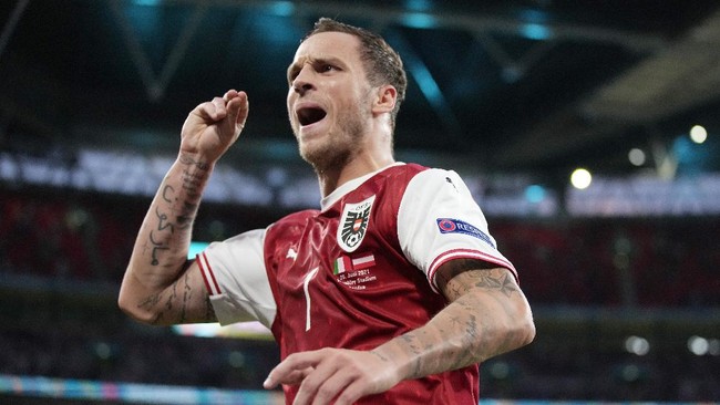 Striker Austria, Marko Arnautovic meyakini timnya punya peluang untuk menyingkirkan Italia di laga 16 besar Euro 2020 (Euro 2021).