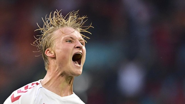 Kasper Dolberg membuat Denmark meledak lebih awal di Euro 2020 (Euro 2021) usai menghajar Wales dan lolos ke babak perempat final.