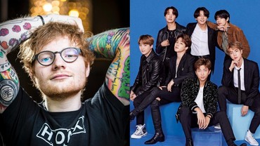 img-title 'Permission to Dance' Rajai Billboard, Ed Sheeran Berterima Kasih pada ARMY