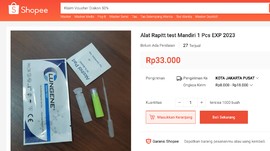 Kucing-kucingan Penjual Tes Swab Antigen Murah di e-Commerce