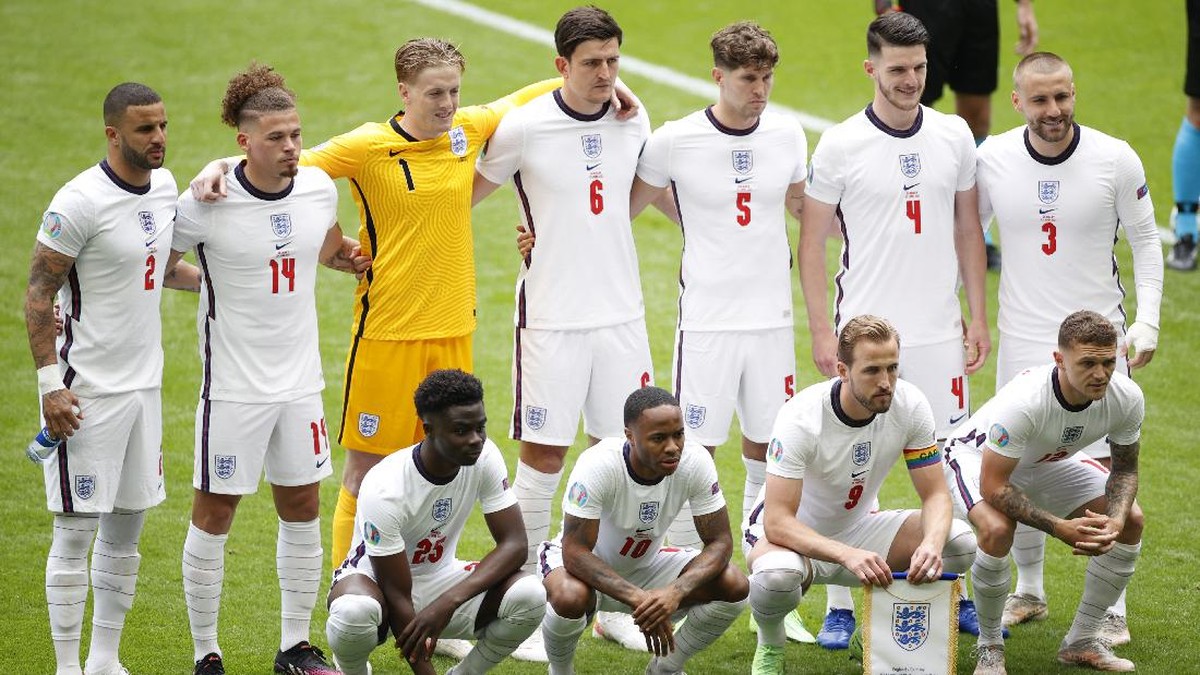 FOTO: Inggris Bikin Jerman Gigit Jari di 16 Besar Euro 2020