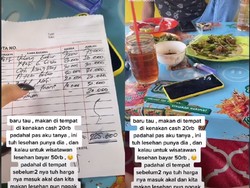 Terulang Lagi! Wanita Ini Harus Bayar Biaya Tambahan saat Makan di Warung Lesehan