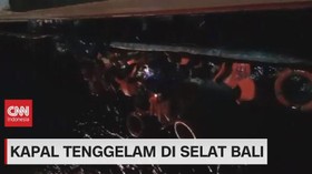 VIDEO: Kapal Tenggelam di Selat Bali Dalam Pencarian