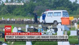 VIDEO: Pemkot Surabaya Tambah Luas Makam Khusus Covid-19