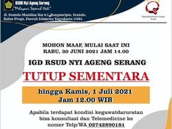Sempat Tutup karena Stok Oksigen Kritis, IGD RSUD NAS Kulon Progo Buka Lagi