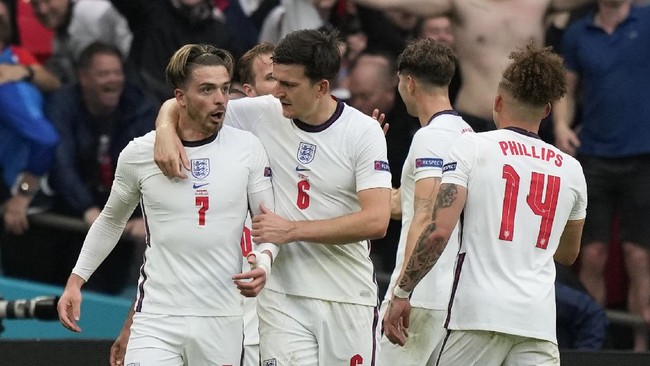 Jack Grealish memuji diri sendiri usai Inggris menang atas Jerman 2-0 pada 16 besar Euro 2020 (Euro 2021).