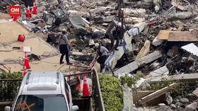 VIDEO: Cerita Kerumitan Mencari Korban Apartemen Ambruk Miami