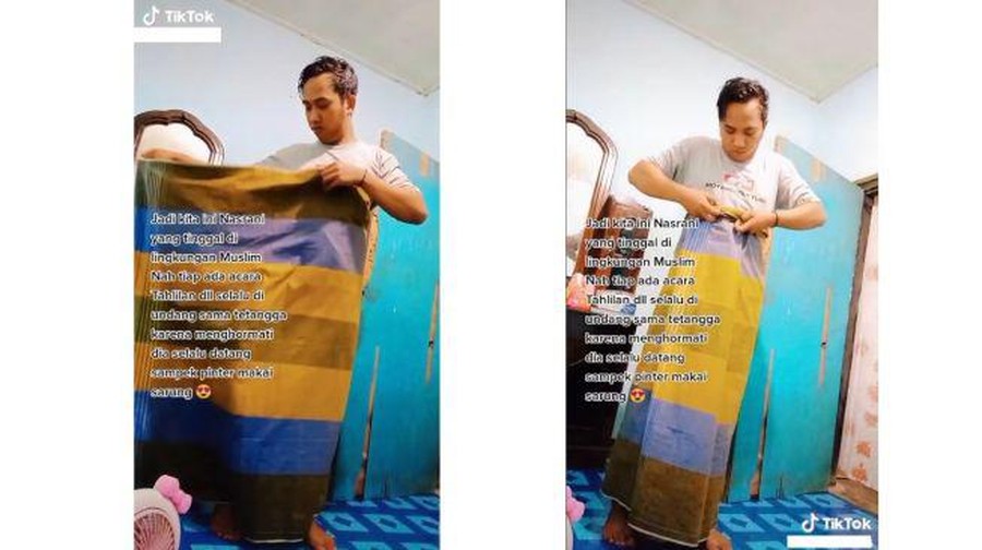 viral Viral pria Kristen datangi tahlilan