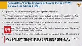 VIDEO: PPKM Darurat: Tempat Ibadah & Mal Tutup Sementara