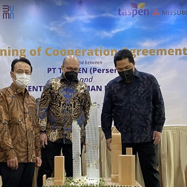 Taspen & Mitsubishi Berkolaborasi Bangun Gedung Tinggi di Tengah Jakarta