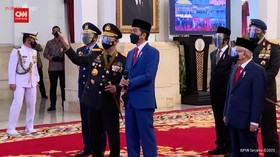 VIDEO: HUT Bhayangkara, Jokowi Apresiasi Kinerja Polri