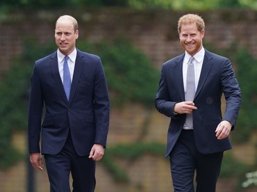 Pangeran William & Harry Langgar Pesan Putri Diana soal Hubungan yang Renggang